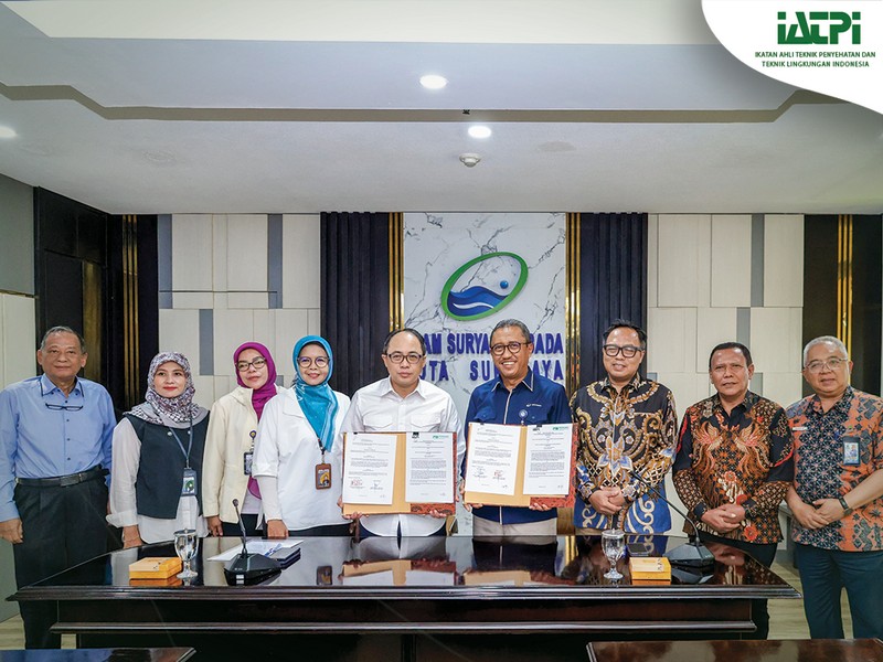 IATPI DAN PERPAMSI TANDATANGANI PERJANJIAN KERJASAMA PENINGKATAN KINERJA DAN PENYEHATAN PERUSAHAAN AIR MINUM DI INDONESIA