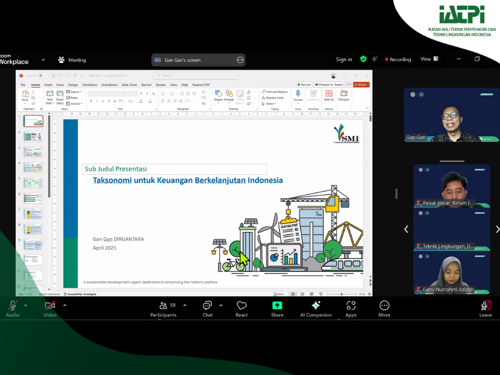 IATPI Sampaikan Taksonomi Keuangan Berkelanjutan dalam Research Time with IMTLI