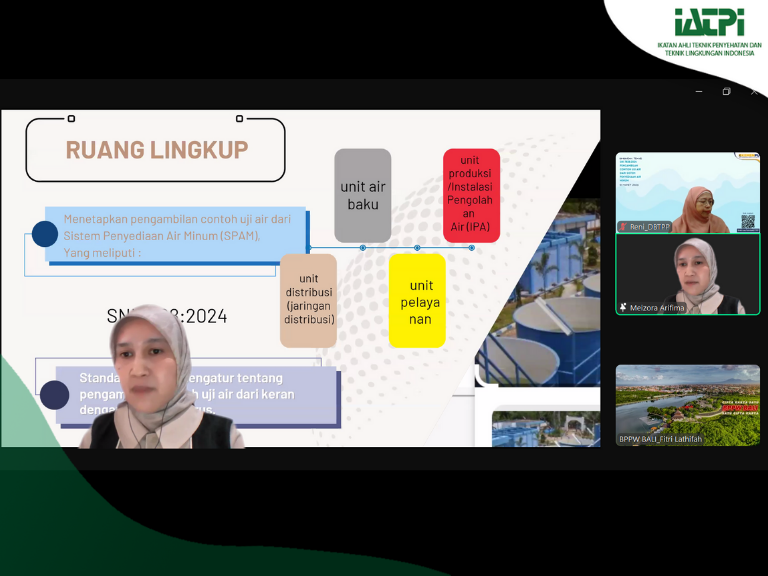 IATPI Ikuti Bimbingan Teknis SNI Pengambilan Contoh Uji Air dari Sistem Penyediaan Air Minum