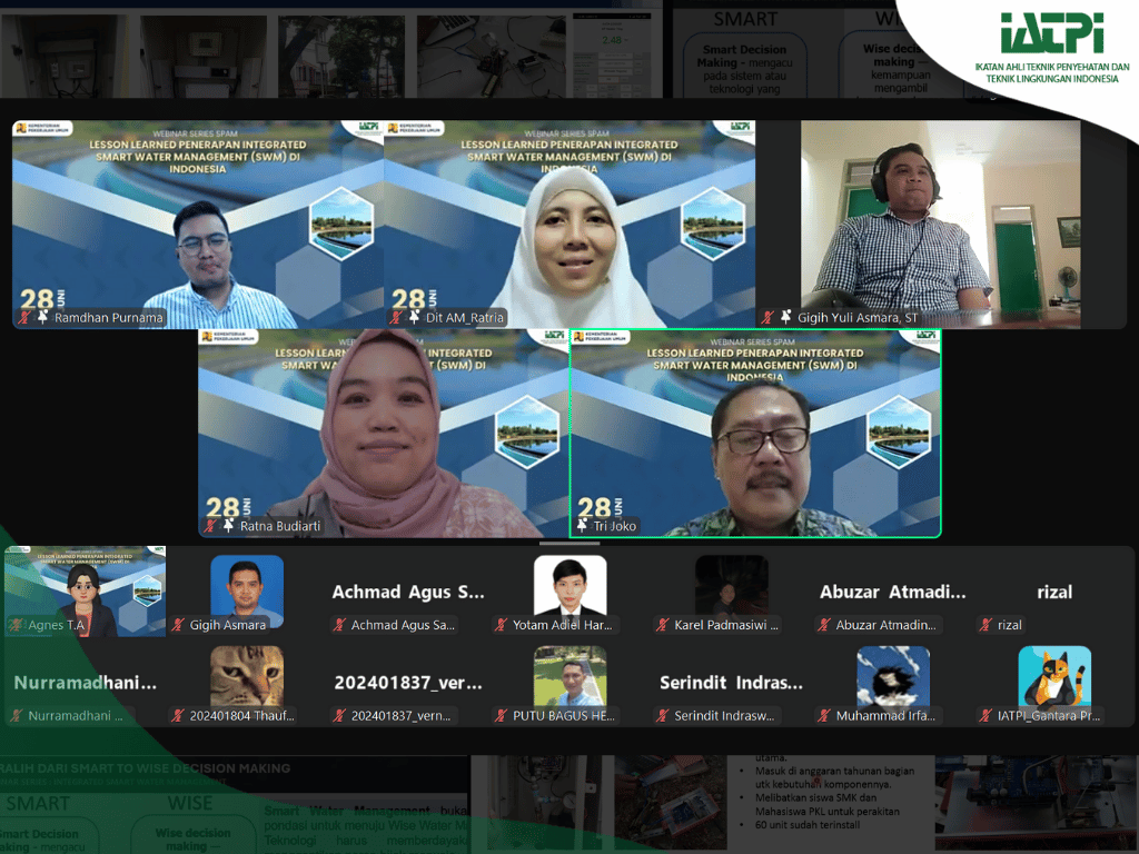 Webinar Series Sistem Penyediaan Air Minum: Pembelajaran Penerapan Smart Water Management di Indonesia