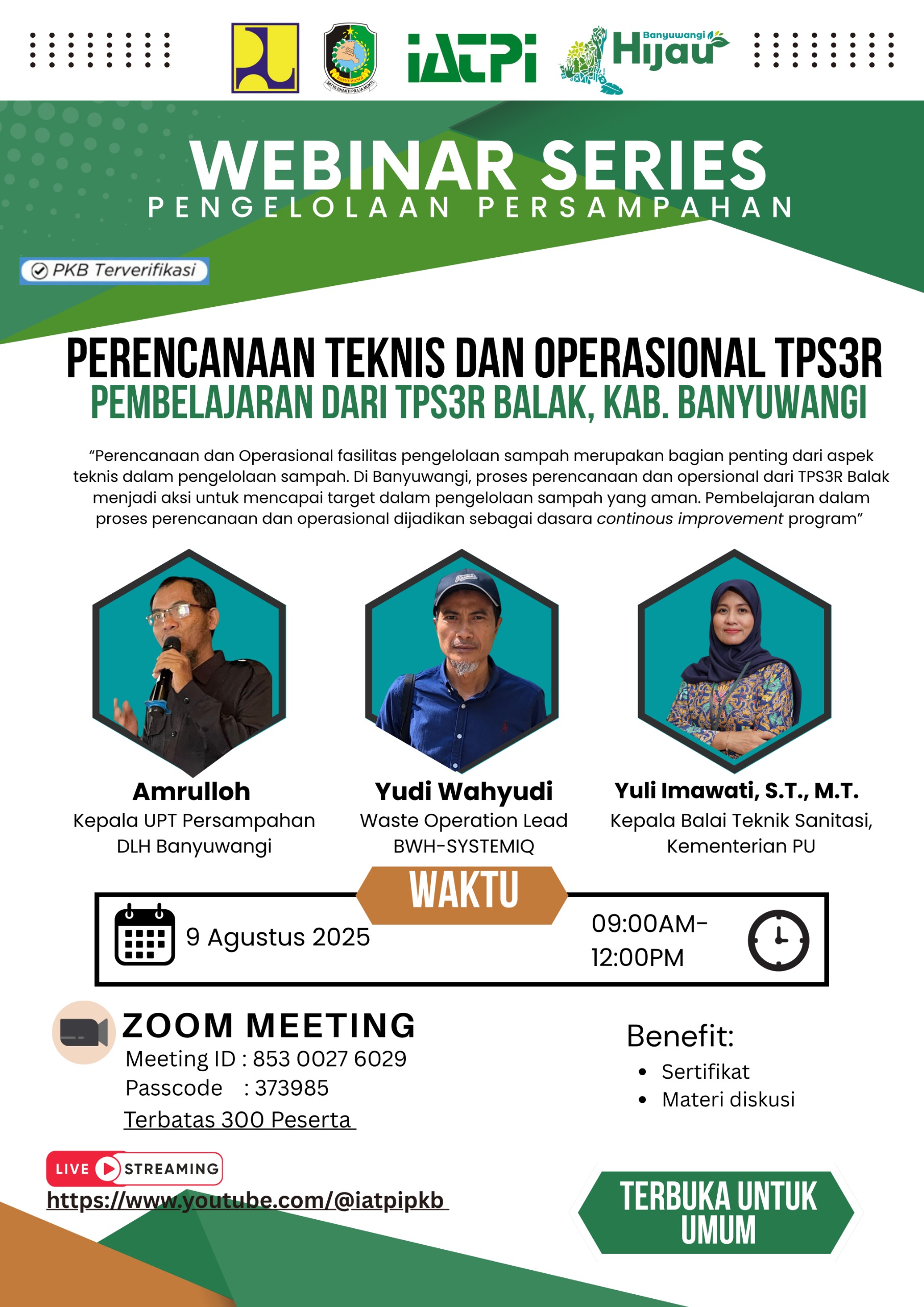 Webinar Series Pengelolaan Persampahan 